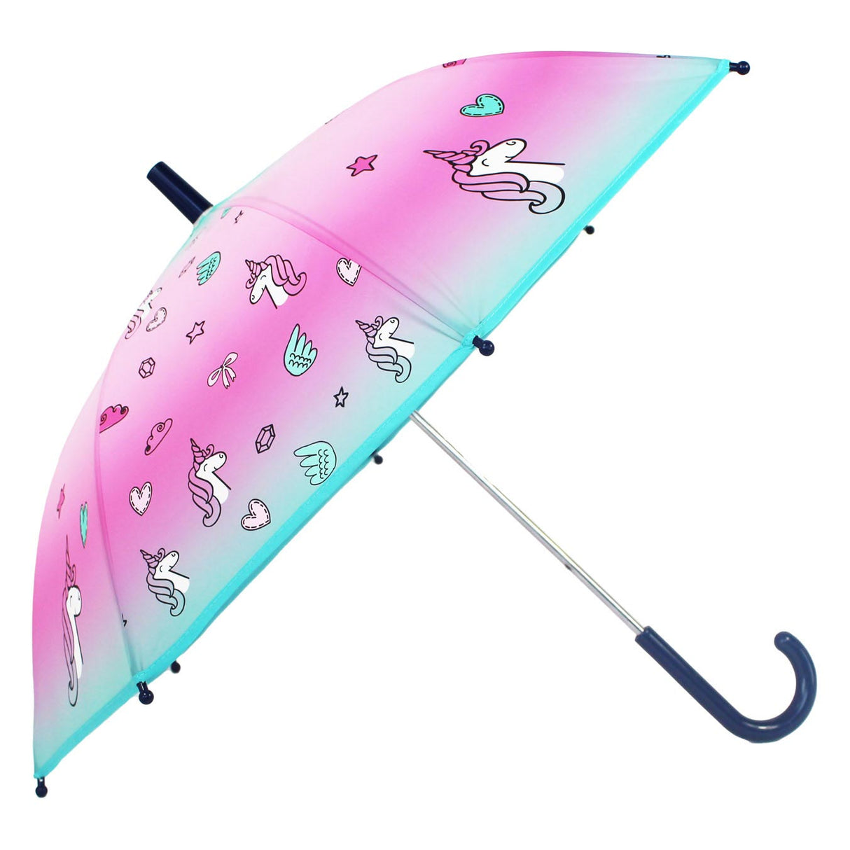 Vadobag Otroški Paraplu Unicorn 73 cm poliester roza