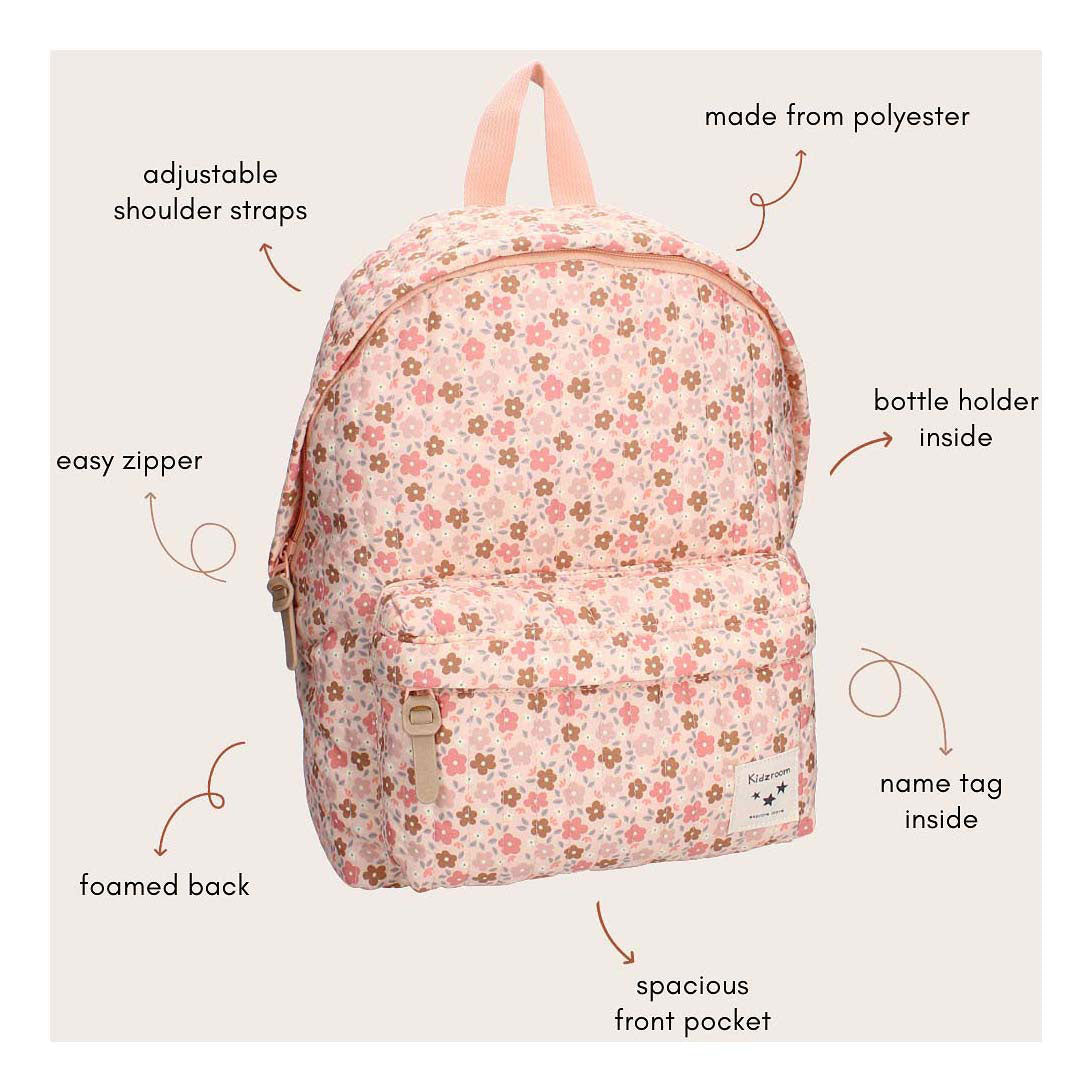 Mochila kidzroom lyon mágico prado de prados flores