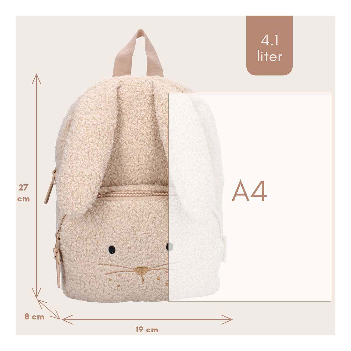 Kidzroom backpack Pisa comfort friends rabbit