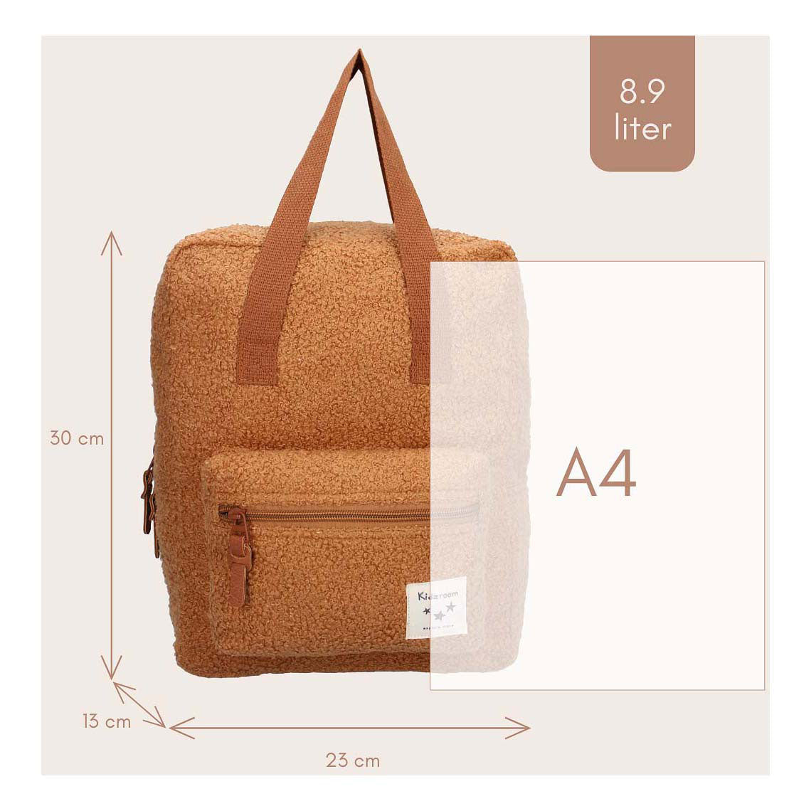 Mochila kidzoom berlín suave susurros marrón
