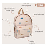 Mochila kidzroom paris dulces abrazos vehículos