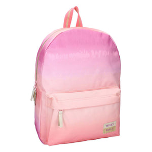 Milky kiss backpack love and laughter pink