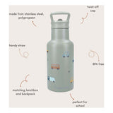 Kidzroom juomapullo makea sips ajoneuvoja, 350ml