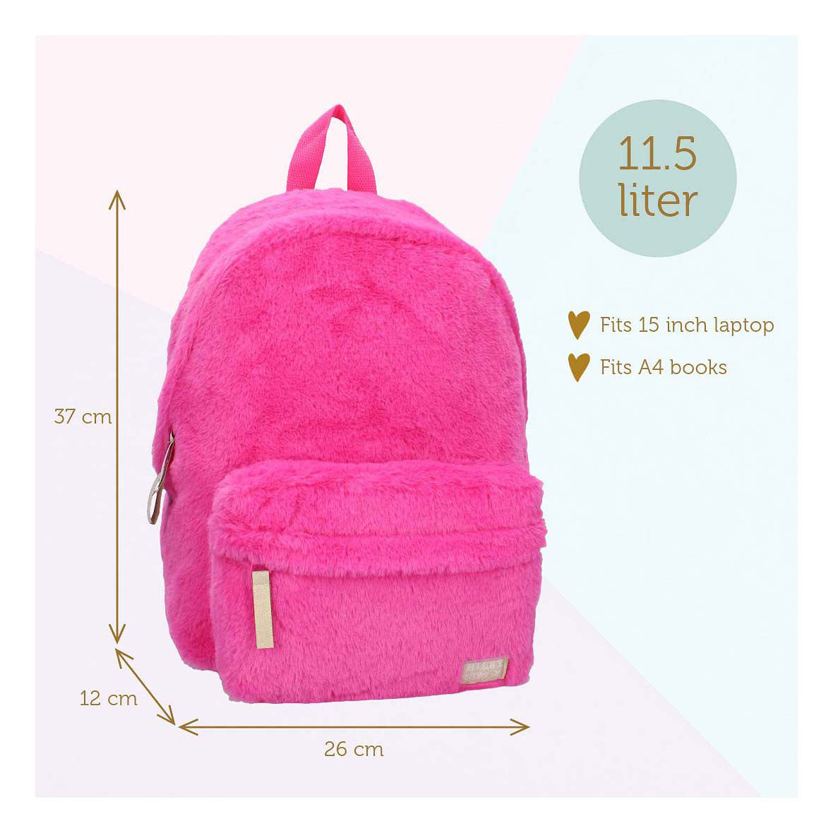 Milky Kiss Backpack The Wow Factor Fluffy Pink