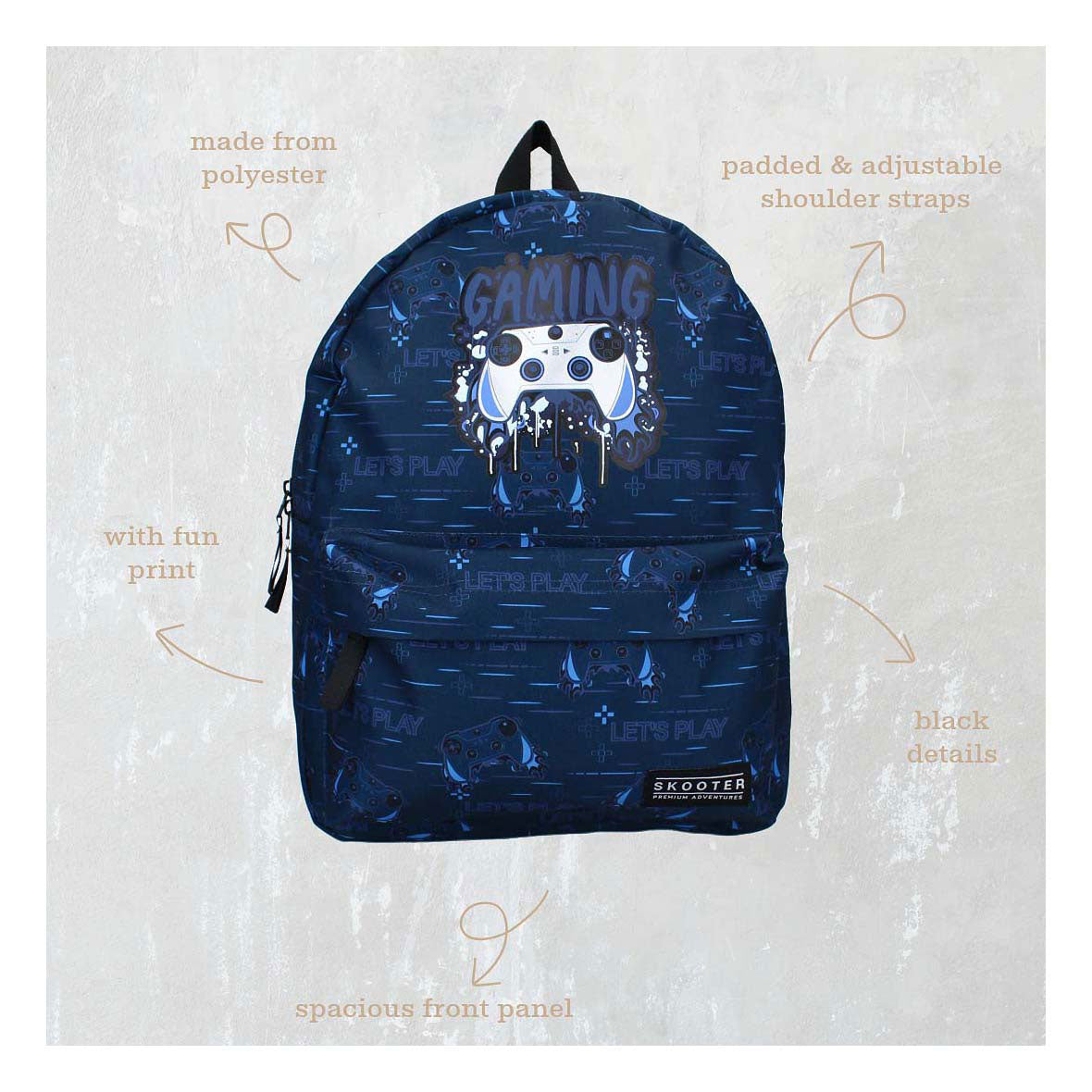 Vadobag scooter backpack gamers unite