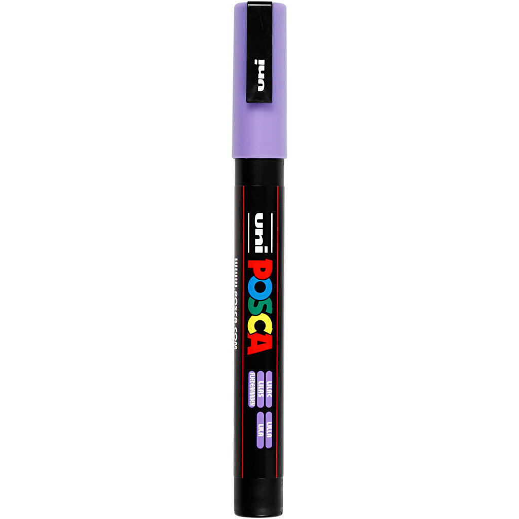 Uni-posca posca marker, afm pc-3m, lijndikte 0,9-1,3 mm, fijn, lilac, 1 stuk