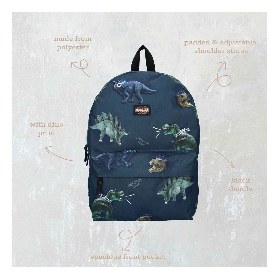 Vadobag Skooter Batock Explorer Club Dino