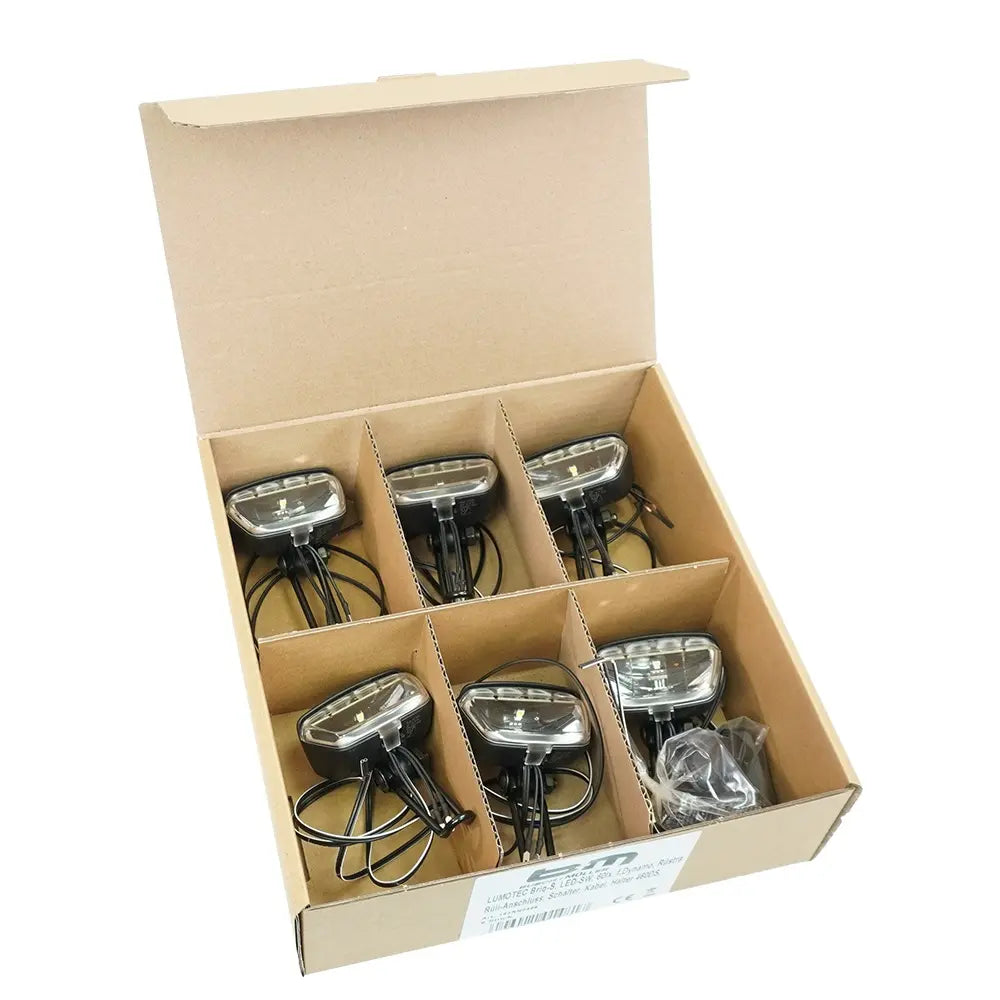 Busch muller busch müller dynamo-front light lumotec briq-s black 6 pieces