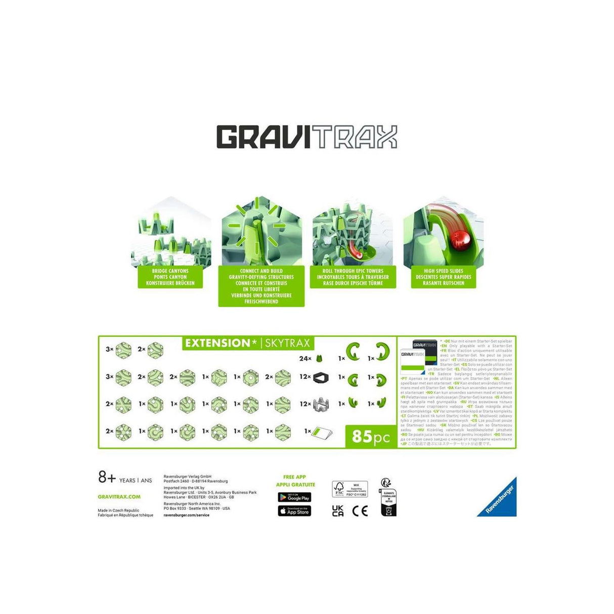 Ravensburger gravitrax extension set base skytrax