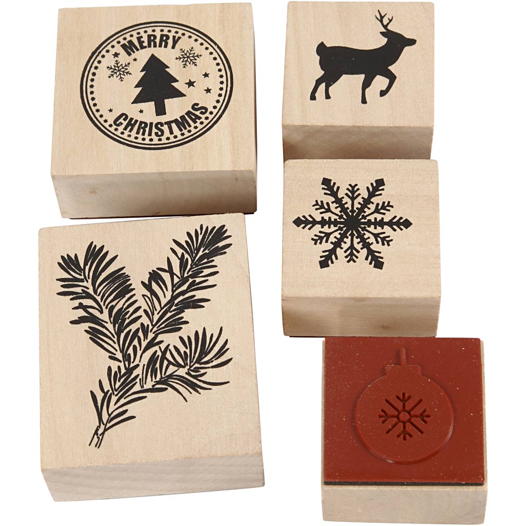Creativ company stamp set, Christmas, 5 div 1 box