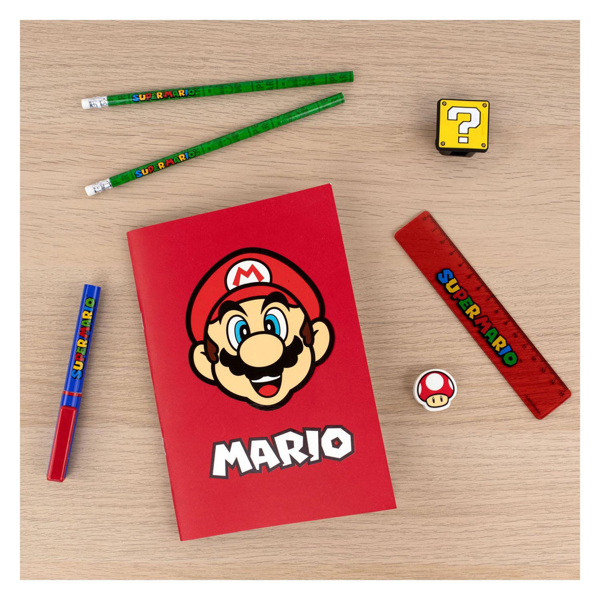 Conjunto de redação de Super Mario, 7dlg.