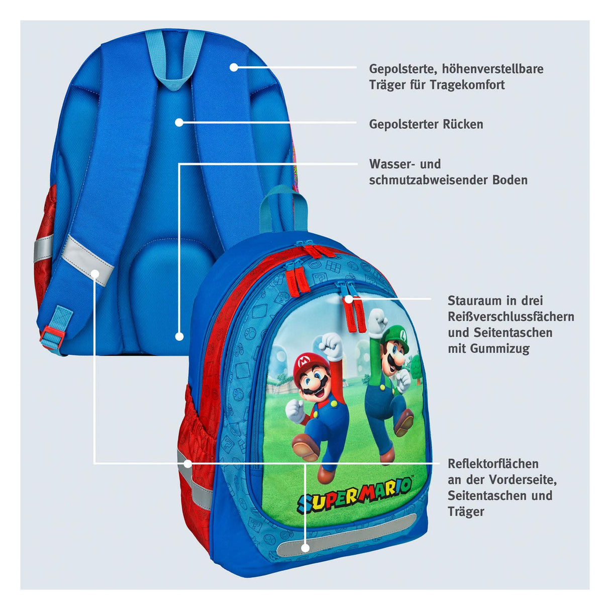 Undercover Super Mario School Backpack