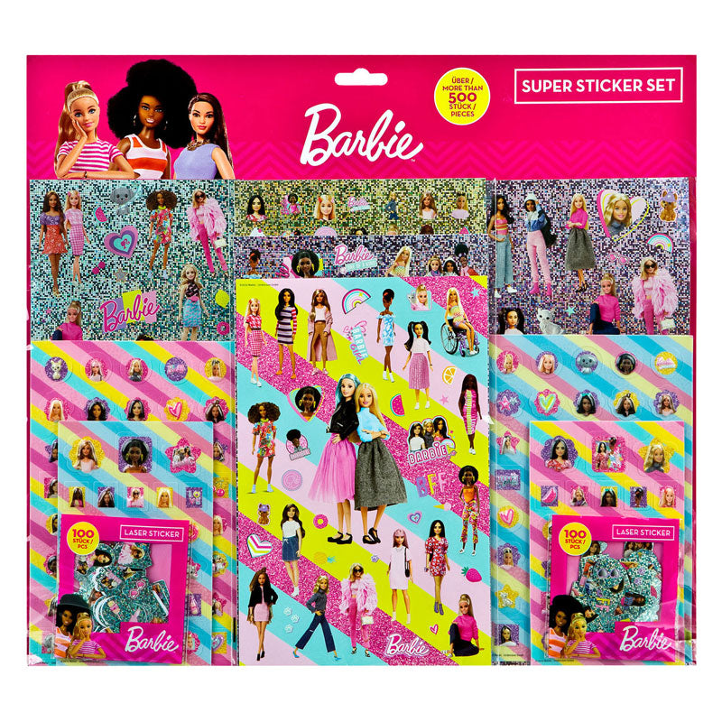 Super autocollant Under-Cover Set Barbie