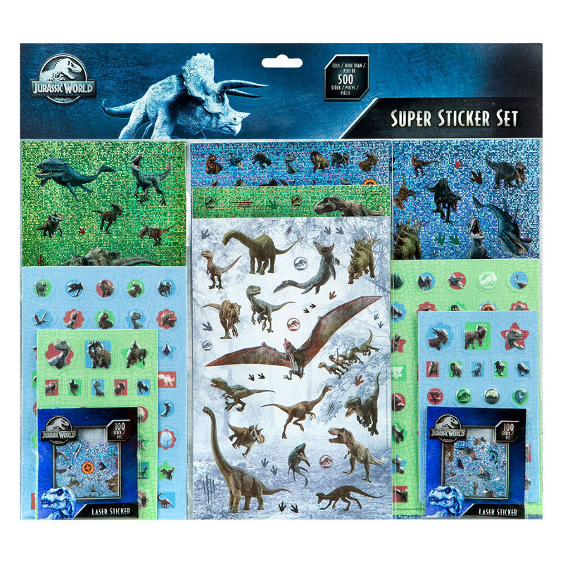 Jurassic World Stickerset, 500.