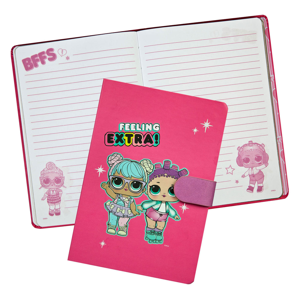 Undercover notebook L.O.L. Suprise with magnetic closure