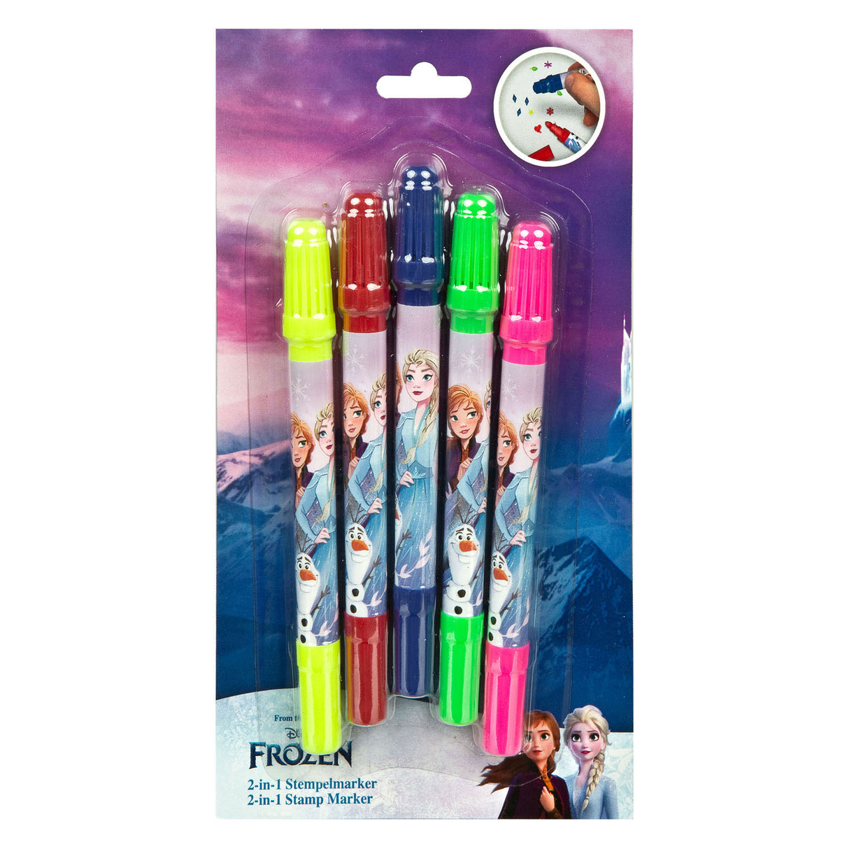 Undercover stamp pen 2in1 frozen, 4 pcs.