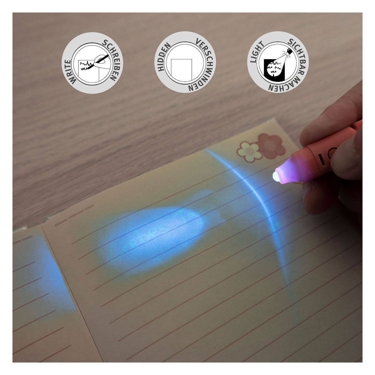 Undercover Secret diary Minnie Mouse with UV-pen