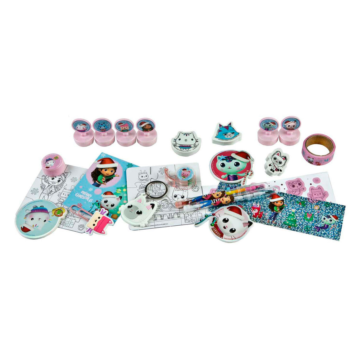 Calendario de adviento encubierto la casa de muñecas de gabby