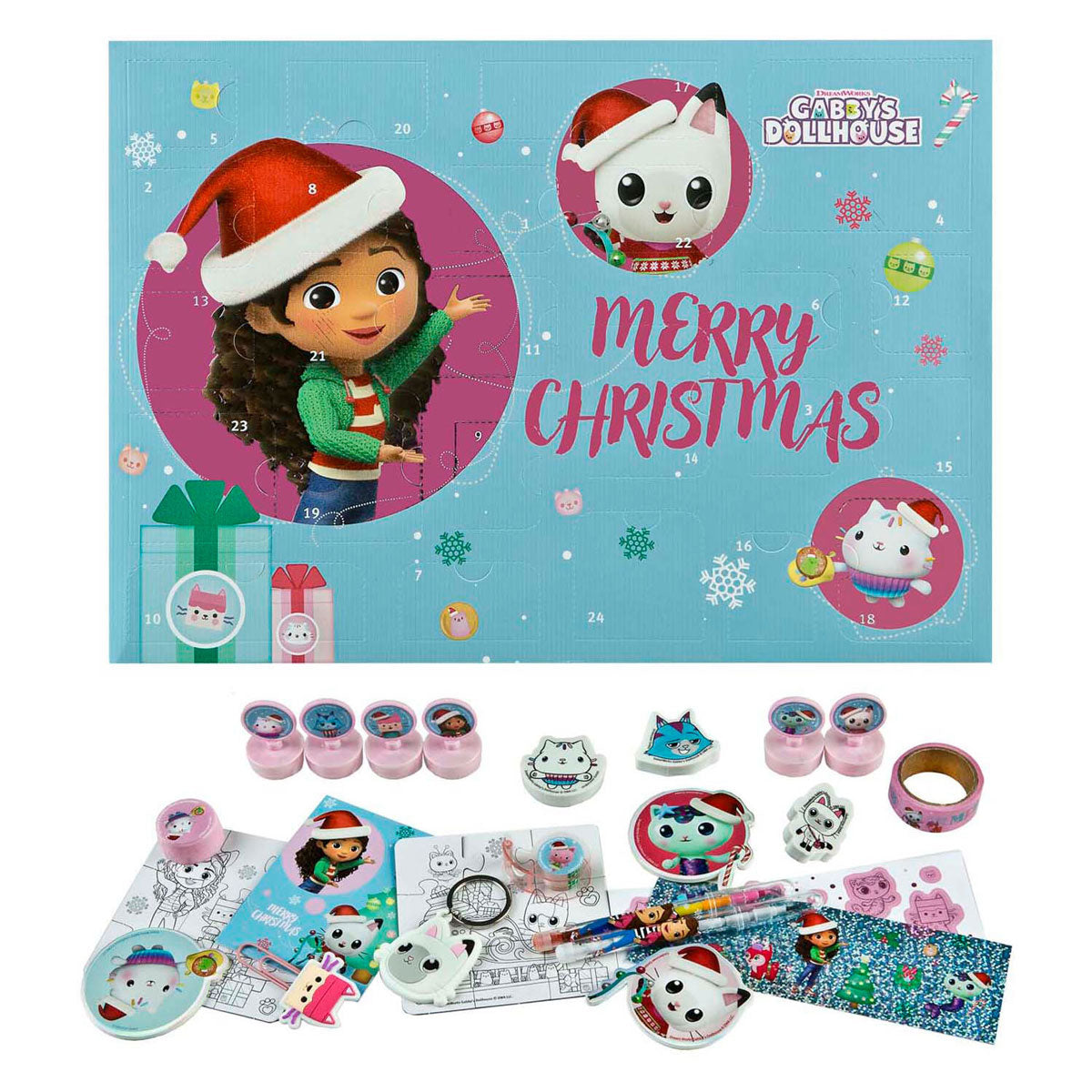 Undercover advent calendar gabby's dollhouse