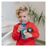 Steklena plastenka s podkritjem Paw Patrol 500 ml modra prozorna
