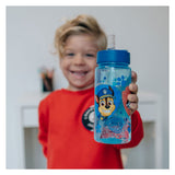 Steklena plastenka s podkritjem Paw Patrol 500 ml modra prozorna