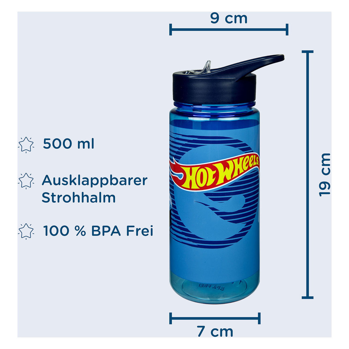 Undercover Aero Trinkflasche heiße Räder, 500 ml