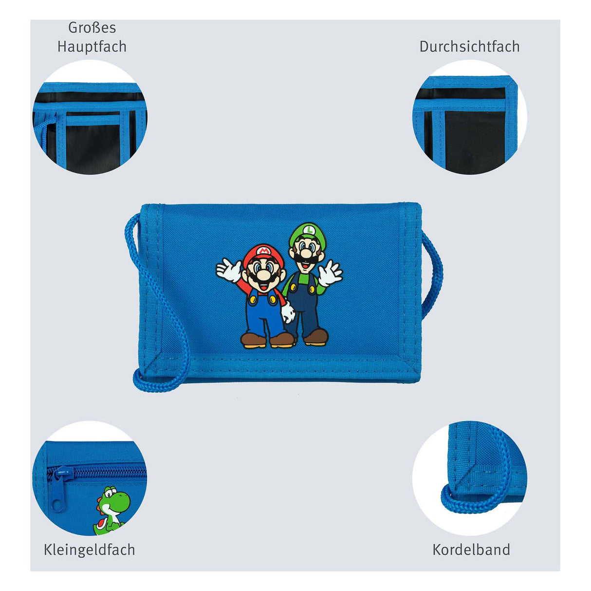 Undercover wallet Super Mario Blauw