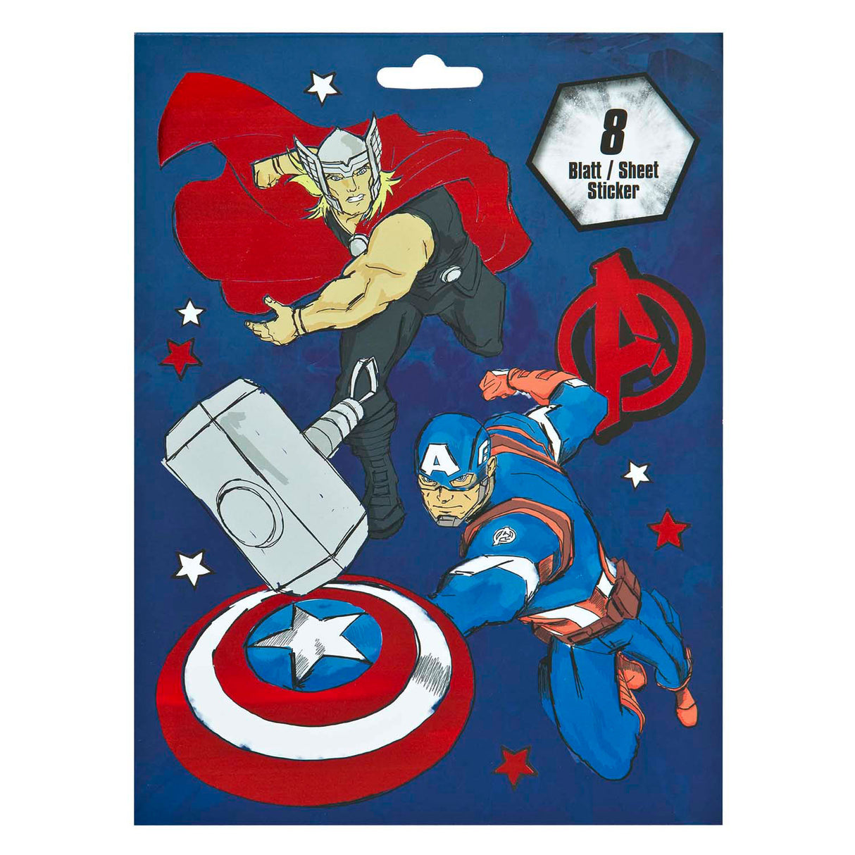 Undercover Stickerboek Avengers with 8 sheets