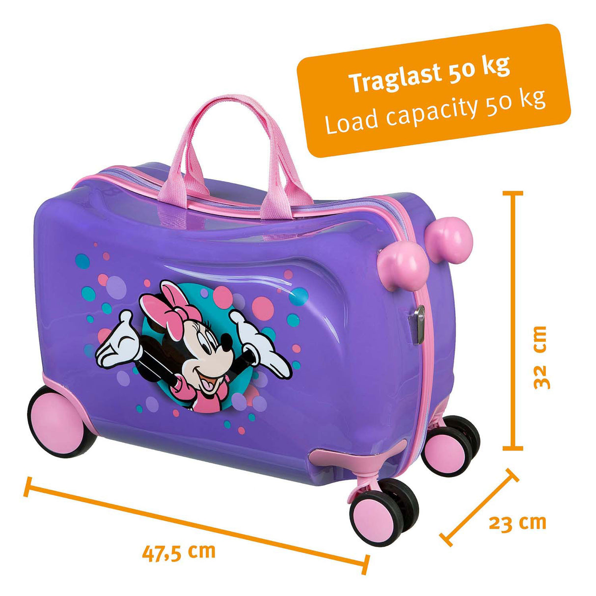 Undercover Trolley Case Ride-on Minnie Mouse