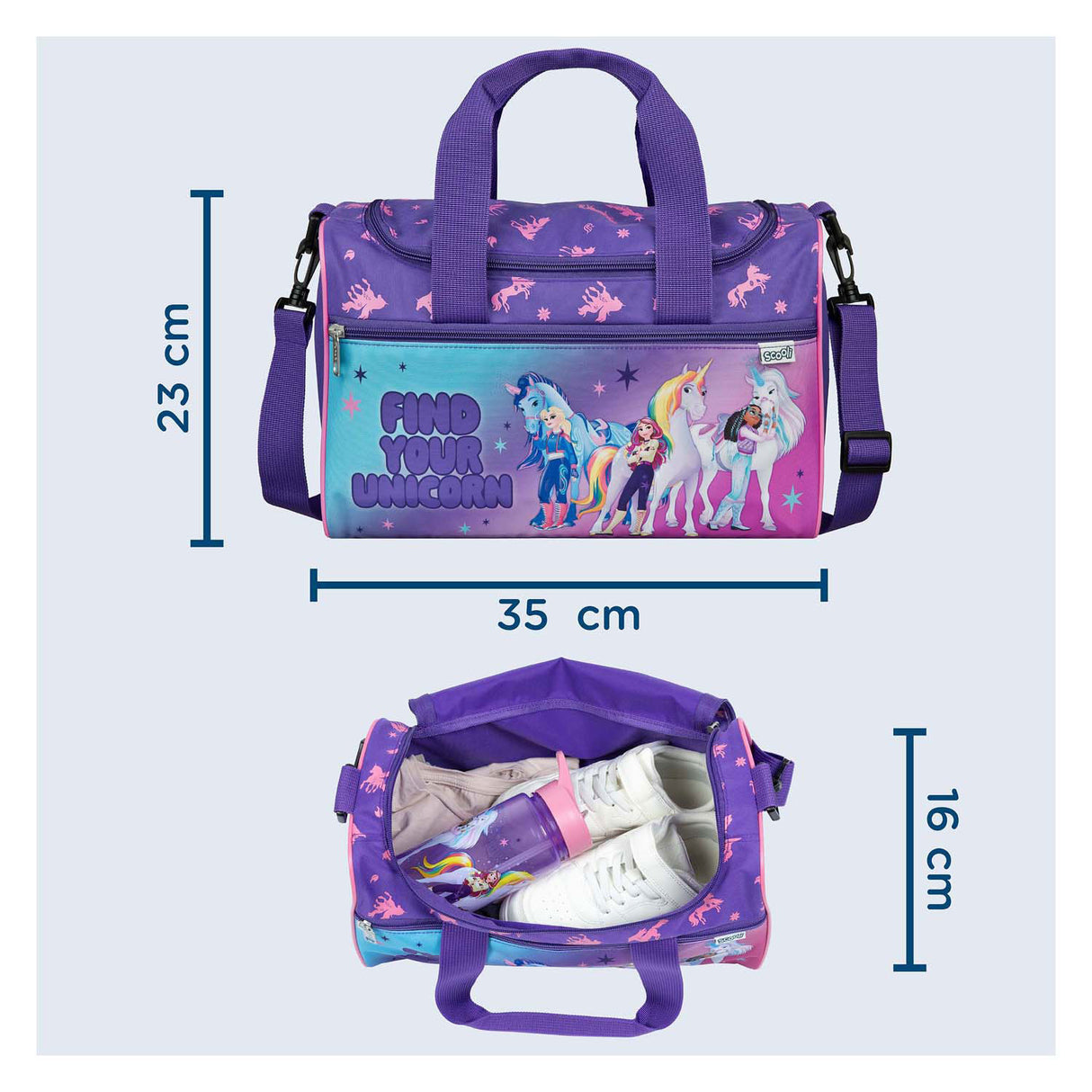 Undercover sportstaske unicorn academy