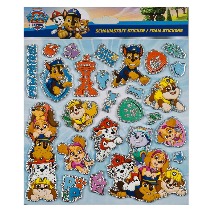 Undercover foam stickers paw patrol