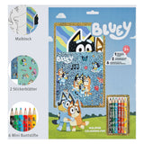 Undercover kleurblok bluey met kleurpotloden en stickers