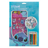 Undercover kleurblok stitch met kleurpotloden en stickers