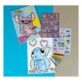 Undercover kleurblok stitch met kleurpotloden en stickers