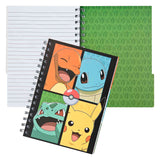 Undercover notesbog med 3 tabs pokemon