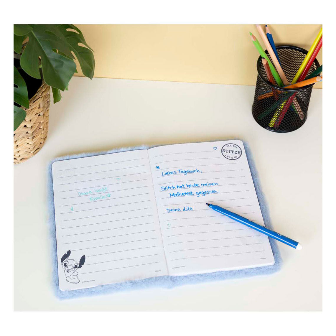 Plush notebook A5 stitch