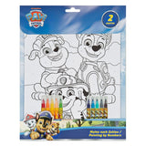 Undercover kleuren op nummer set paw patrol