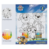 Undercover kleuren op nummer set paw patrol