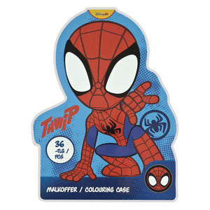 Undercover colouring case Spidey - 36pc.