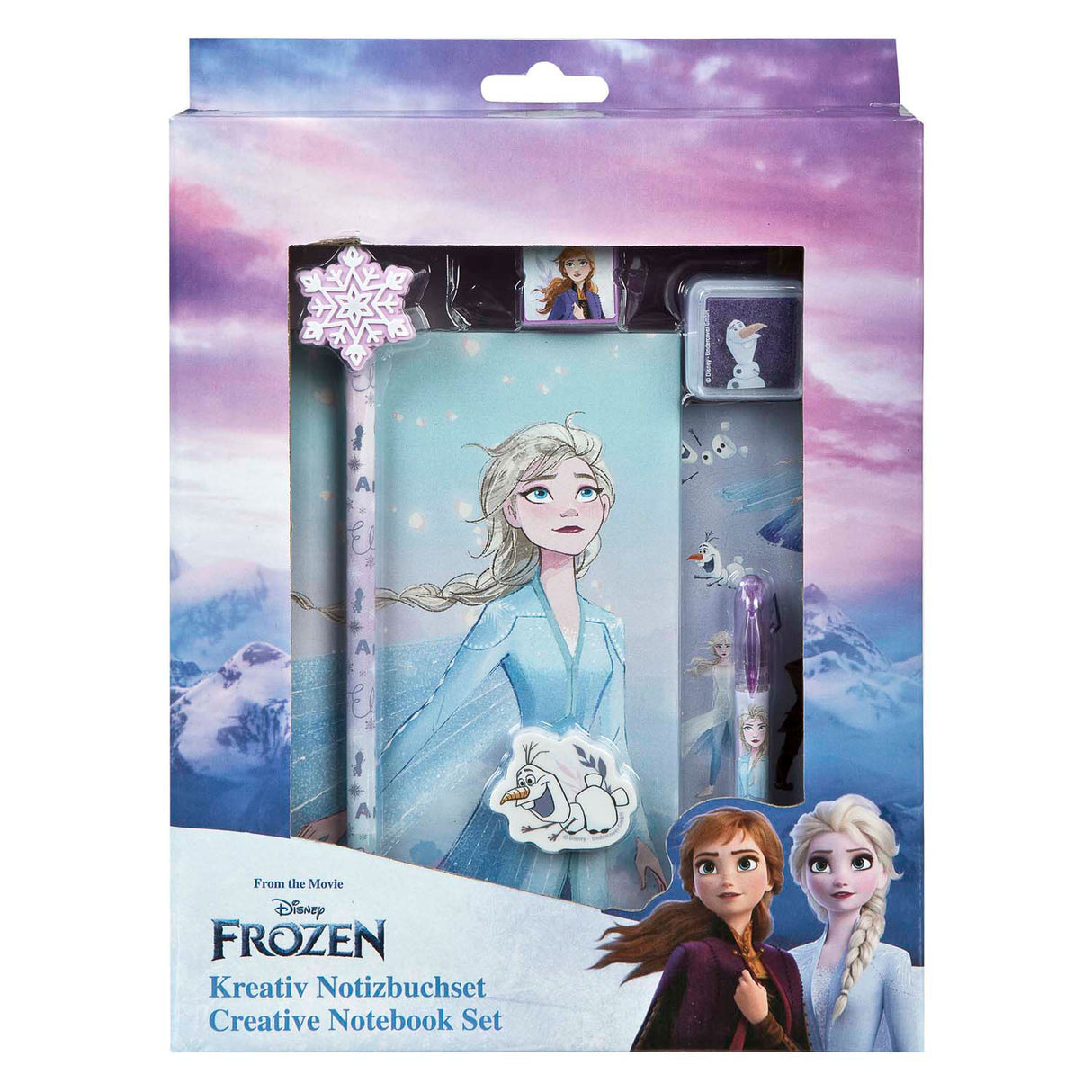 Set blocco note sotto copertura Frozen - 7 pz.