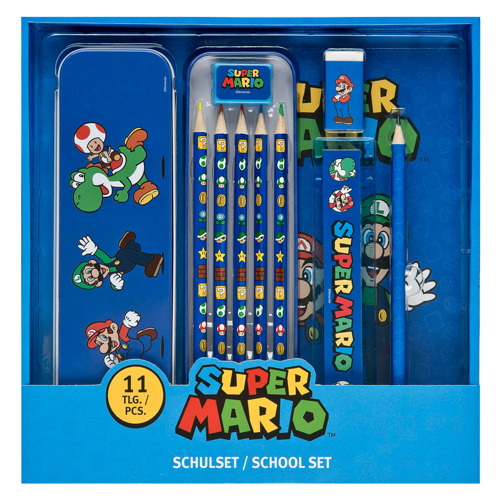 Undercover stationery set Super Mario - 11pcs.