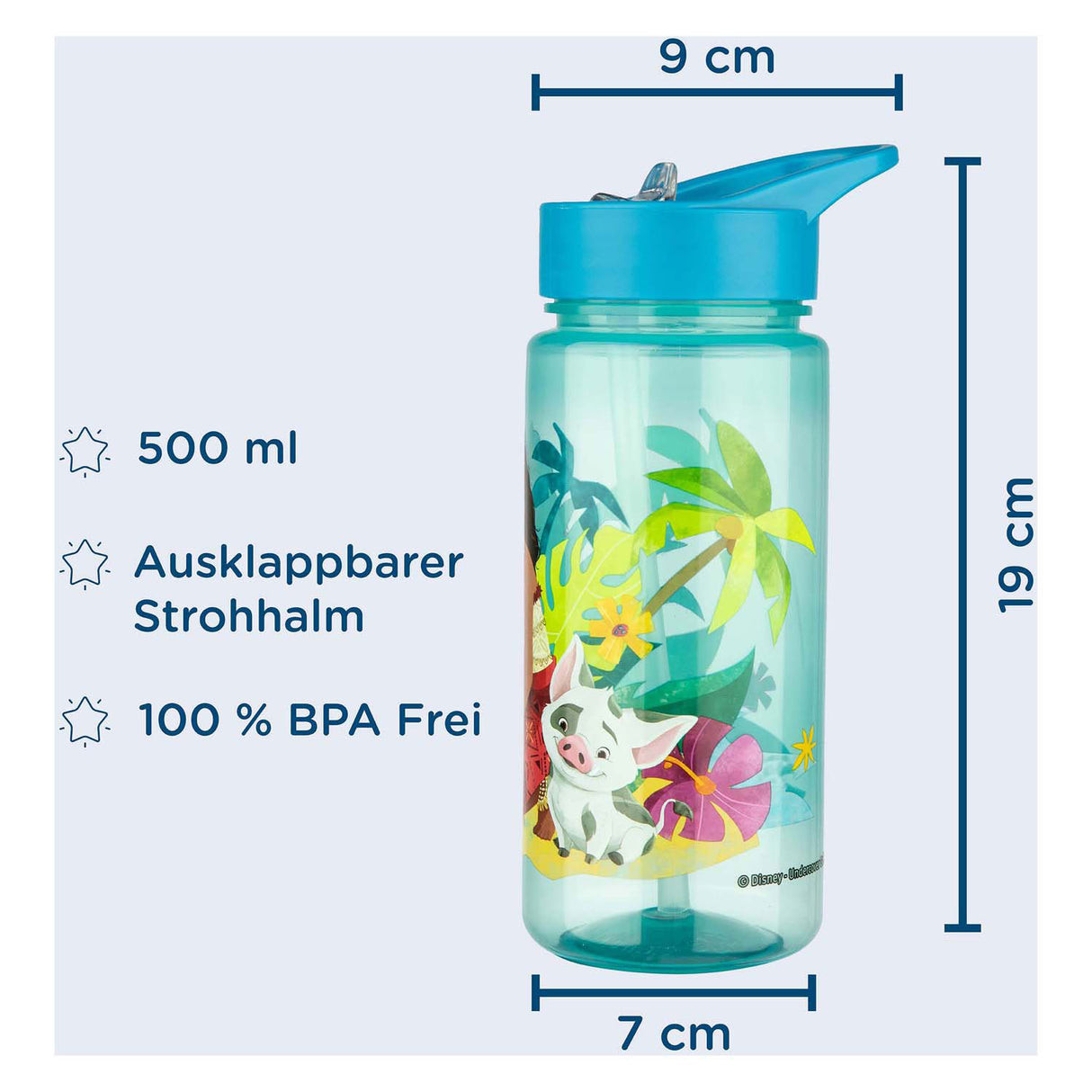 Undercover aero drinking bottle Vaiana - 500ml