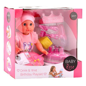 Cilgro ardaigh leanbh deoch playset lá breithe fliuch