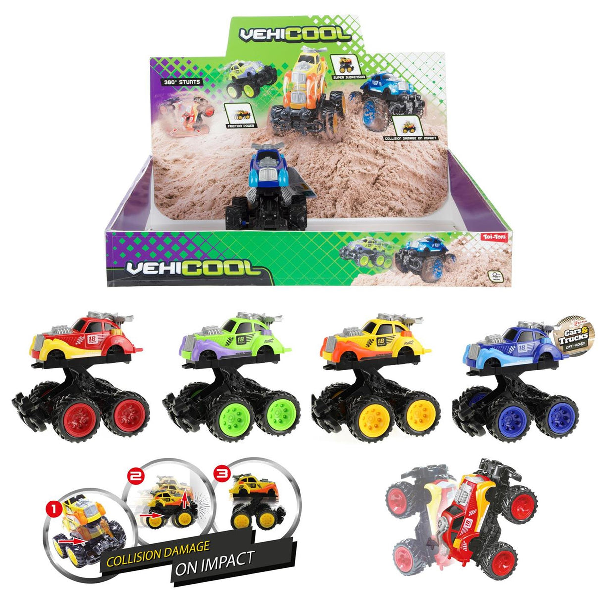 Toi-toys vehicool monster truck 360 stunt