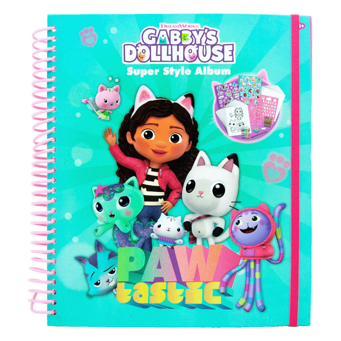 Gabby's Dollhouse Super Style Album Coloring Set
