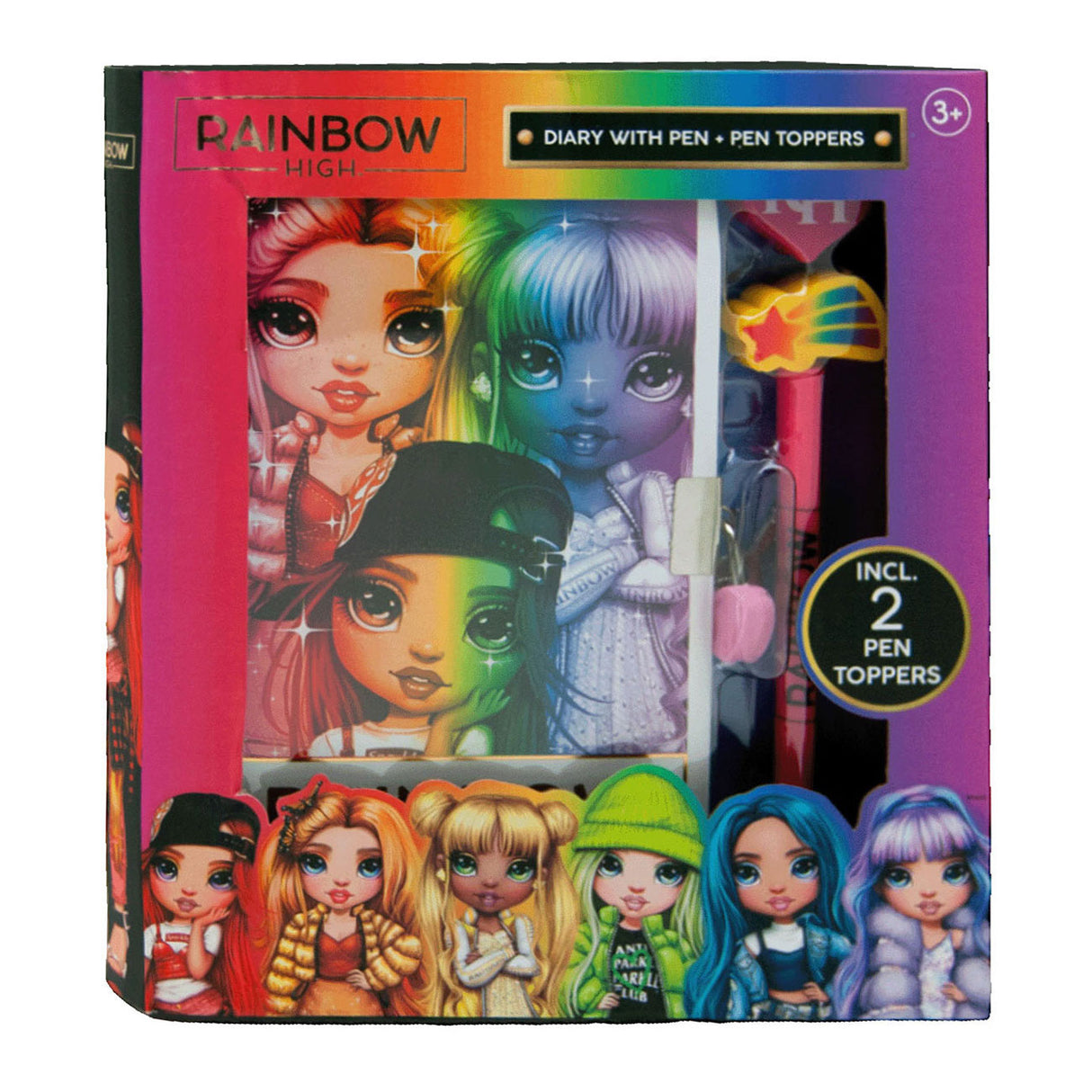 Rainbow High Diary with pens