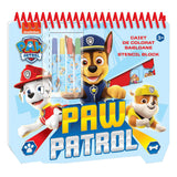 Blocco da disegno con stencil Paw Patrol, formato A4