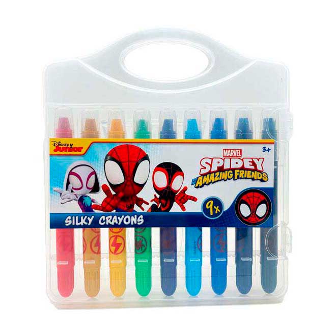 Disney spidey silky gel crayons - 9 pcs