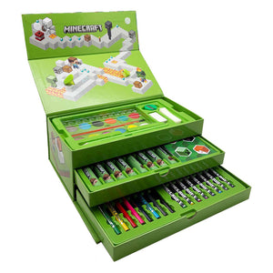 Minecraft coloring suitcase set - 52 pcs.