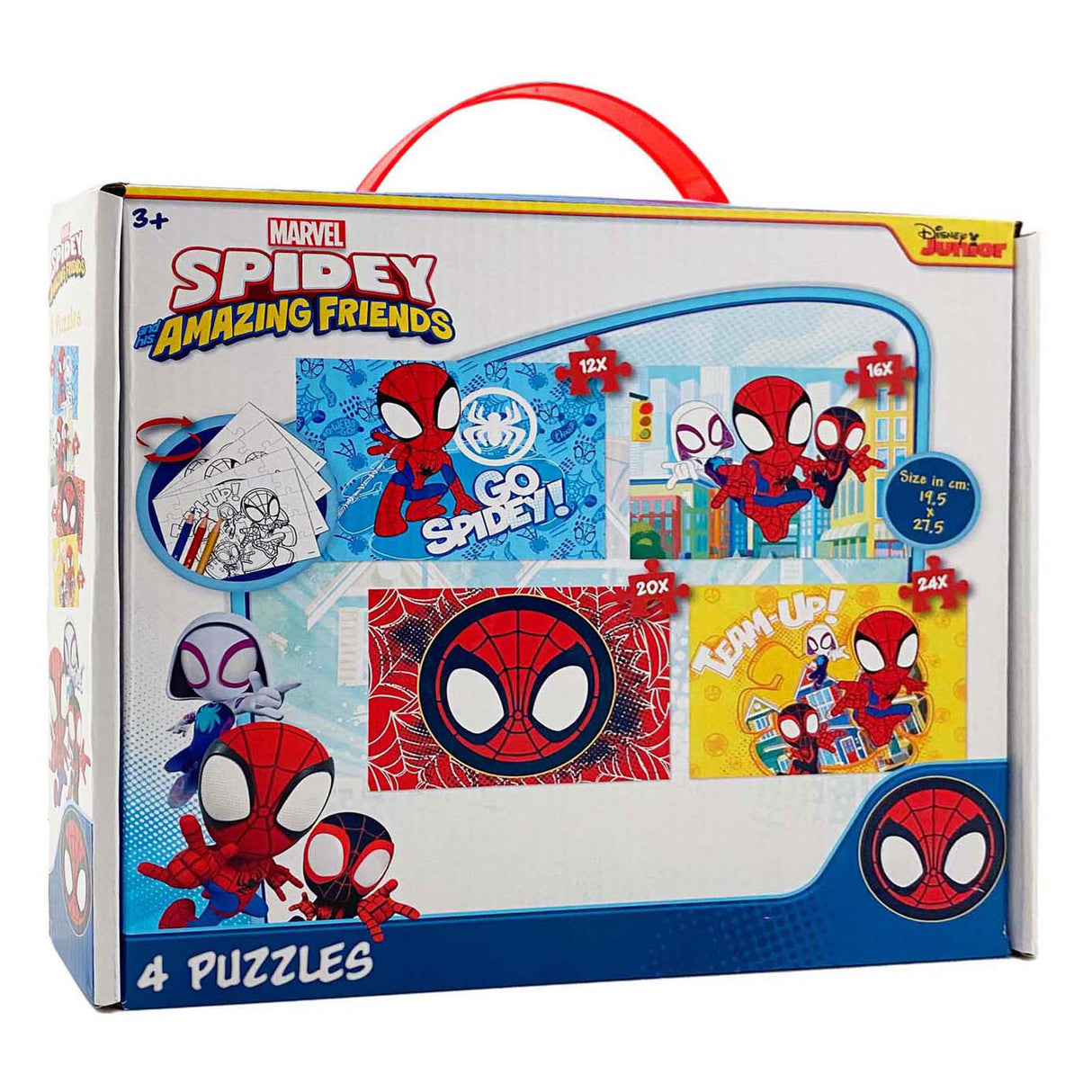Disney Spidey 4-in-1 puzzle set